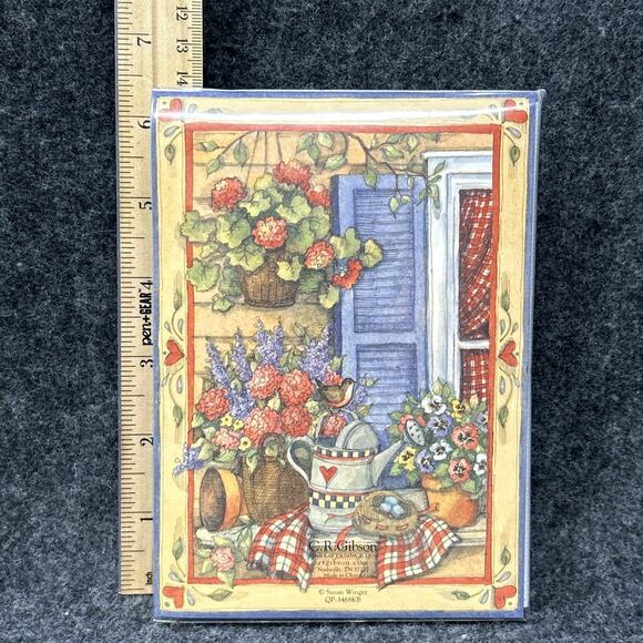 NOS Recipe Book & Recipe Cards (Sealed) Cottage Core Cat Flowers Birdhouse Gift - Picture 2 of 11
